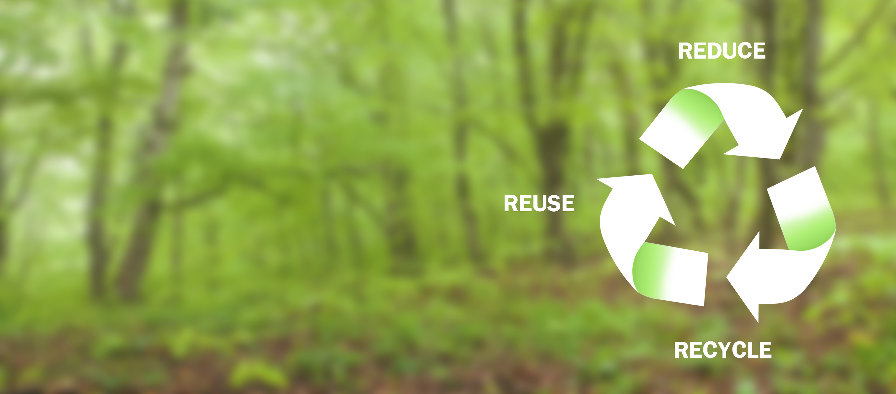 Reduce. Reuse. Recycle. Ecology. Renew concept